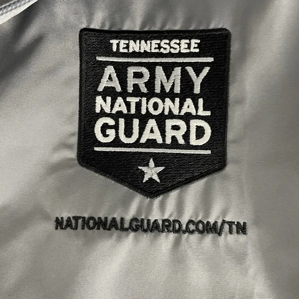 Champion Stadium Packable Rain Jacket Windbreaker TN Army National Guard Medium